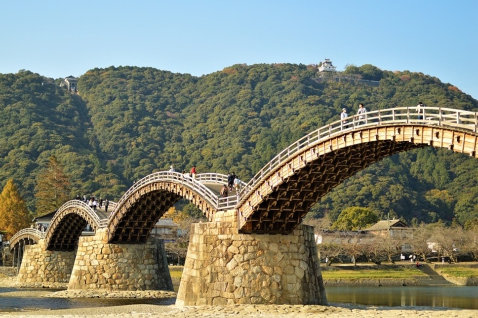 錦帯橋と岩国城